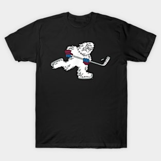 Ice Hockey Cute Colorado Yeti Bigfoot Mountain Player Beast T-Shirt